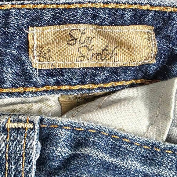 BKE Denim Star Stretch Bootcut Jeans 29x31.5 Distressed - Picture 9 of 12